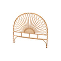 Baxton Studio Perenna Modern Bohemian Natural Rattan King Size Standalone Headboard