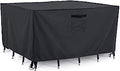 Tempera Patio Furniture Cover, Outdoor Table Covers Waterproof Square, Heavy Duty Deck Furniture Covers for Winter, 96W x 96