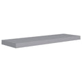 vidaXL - Wall Mounted Floating Shelf in Gray, Honeycomb MDF & Metal, Easy Install, Versatile Display Shelf, Ideal for Home Decor