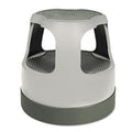 CRAMER, Scooter Stool Round, 15, Step & Lock Wheels, to 300lb, Gray