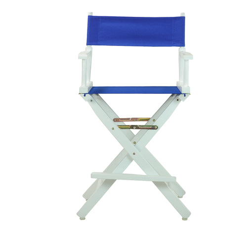 24 Directors Chair White Frame-Royal Blue Canvas