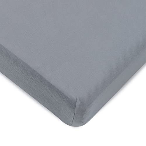 Fitted Sheet for The Milliard Trifold Mattress, Super Soft and Cozy Washable Grey Sheet (Cot Size, 6)