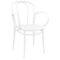 Compamia Victor XL Resin Outdoor Arm Chair White (Set of 2)