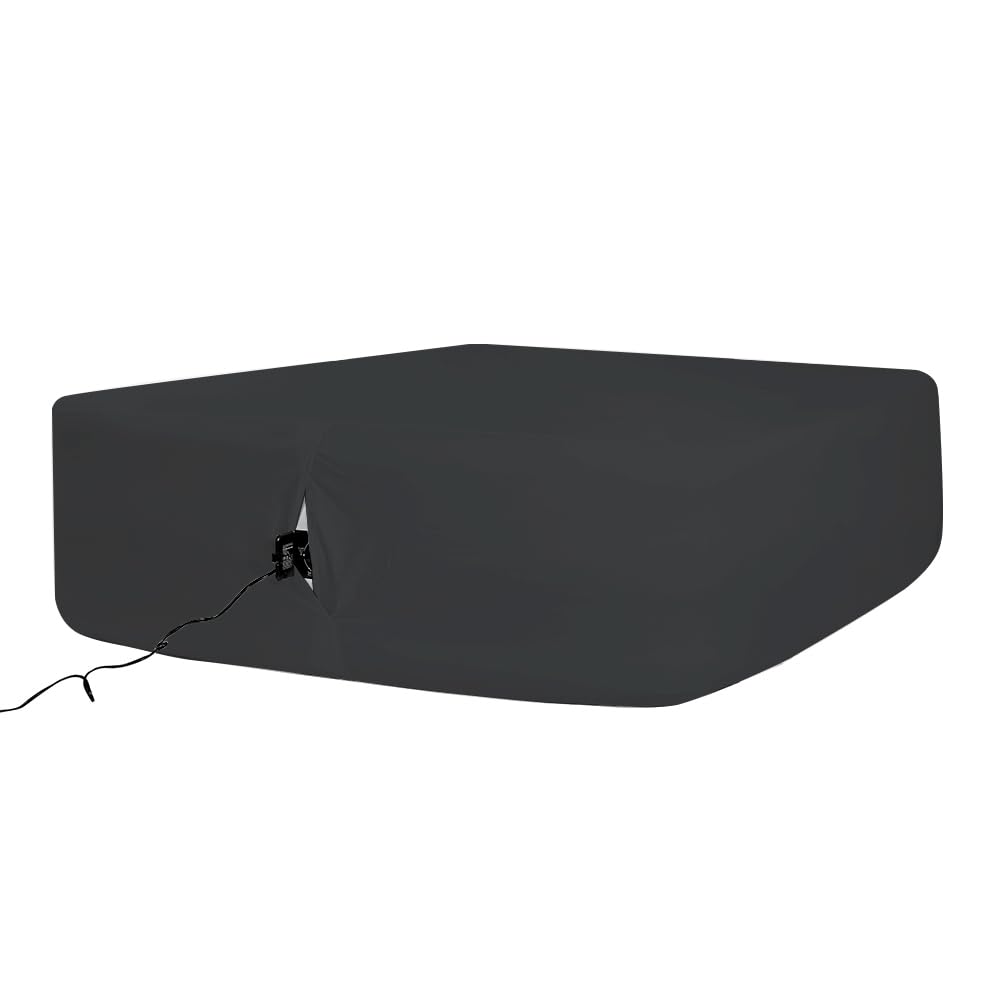 Bedecor Air Bed Sheets for Mattress Cover Removable Bed and Elastic Band Super Soft and Breathable & Deep up to 21 Black King
