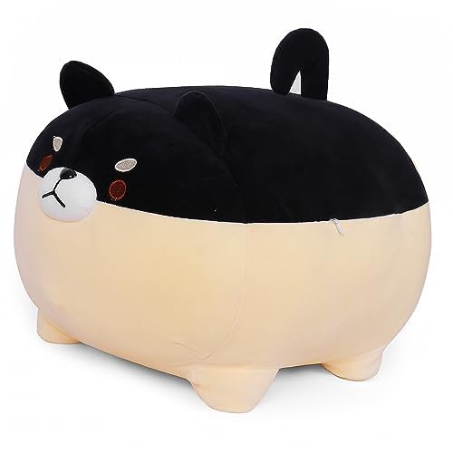 FLORVIV 19.6 Fat Dog Plush Pillow Shiba Inu, Cute Corgi Stuffed Animals Plushies Toy Doll Festival