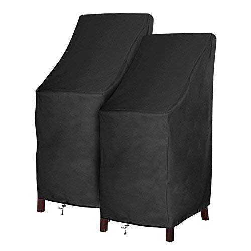 RosieLily Outdoor Chair Covers, High Back Patio Chair Covers Waterproof, Heavy Duty Patio Furniture Covers, Stackable Outdoor Ba