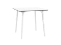 Compamia Maya 31 Square Patio Dining Table in White, Commercial Grade