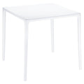 Compamia Mango 28 Square Patio Dining Table in White, Commercial Grade
