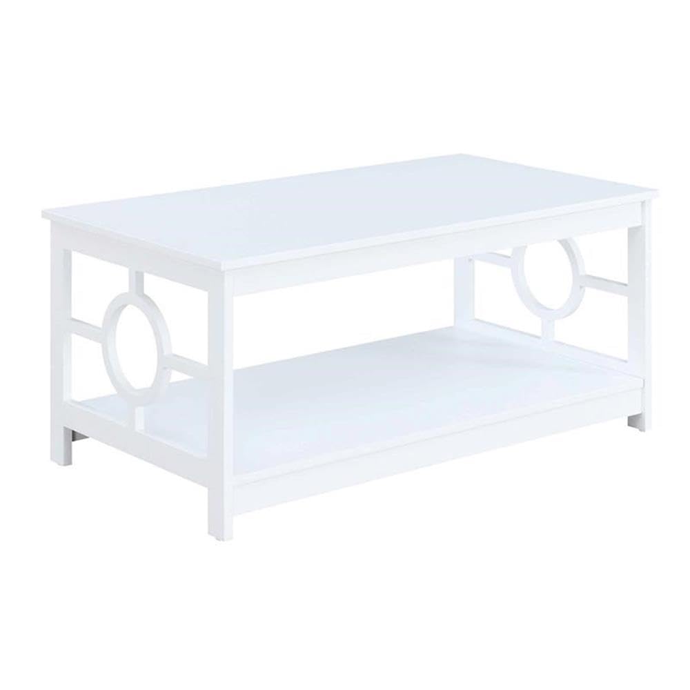 Convenience Concepts Ring Coffee Table, White
