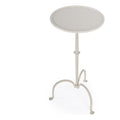 Butler Founders White Iron Pedestal Table