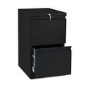 HON Brigade Standard Height Mobile File/File Pedestal File with R Pulls FILE,MBLE,F/F,19.88,BK 2363L (Pack of2)