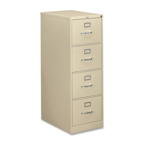 HON 310 Series Vertical Files w/Locks-4 Drawer File, Vertical, Legal, 18-1/4x26-1/2x52, Putty