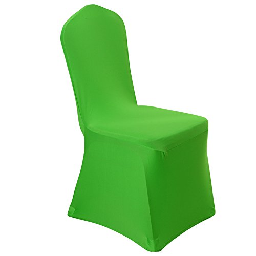 iEventStar Spandex Dining Chair Cover Covers Slipcovers for Wedding Banquet (Green)