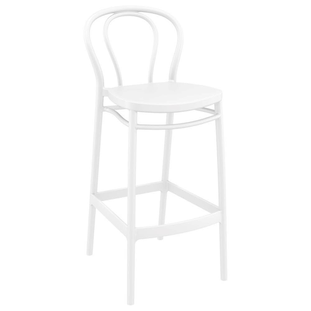 Compamia Victor Indoor Outdoor Bar Stool White (Set of 2)