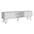 Tuhome Vassel TV Stand Entertainment Unit with Hinged Drawers and Hairpin Legs
