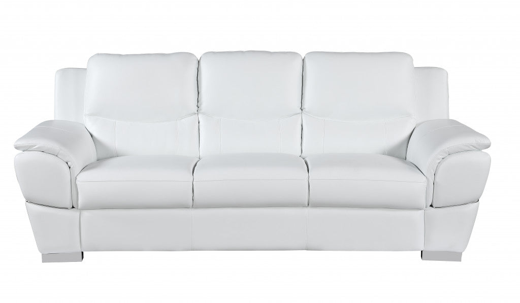37 Chic White Leather Sofa