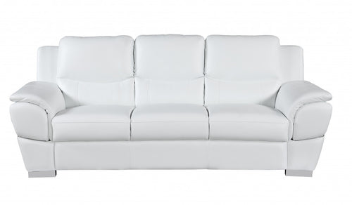 37 Chic White Leather Sofa