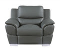 37 Grey Chic Leather Recliner Chair