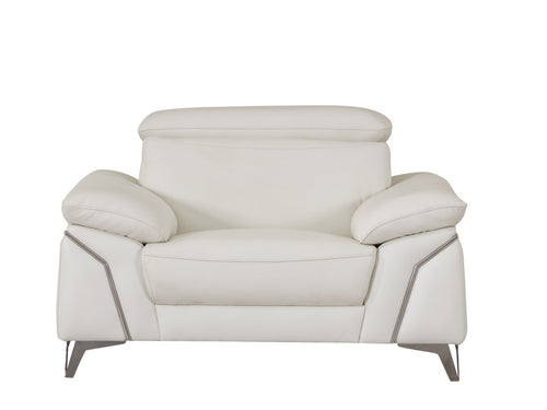 31 White Fashionable Leather Chair