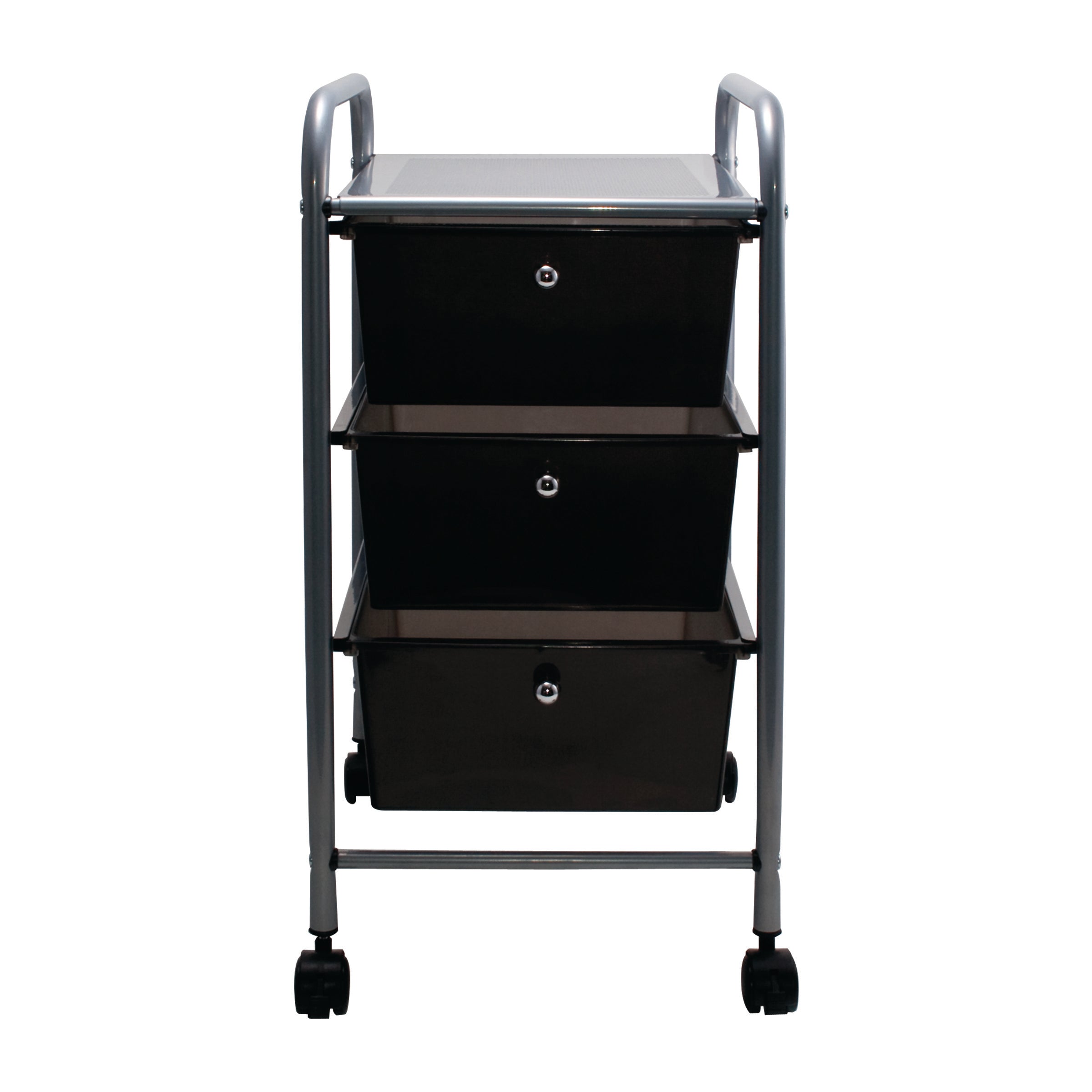 3 Drawer Organizer, Smoke-colored Drawers