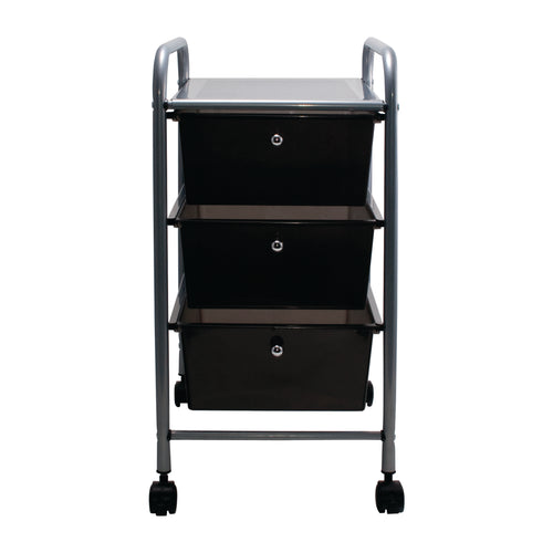 3 Drawer Organizer, Smoke-colored Drawers