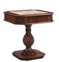 28 X 28 X 30 Cherry Wood Poly-Resin Game Table