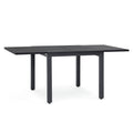 Soleil Jardin Aluminum Patio Extendable Dining Table, 35 - 71, Adjustable Indoor Outdoor Furniture Rectangle Table for 4-6 Perso