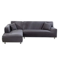 MIFXIN L Shape Sofa Cover 2 Pcs Stretch Slipcovers for Sectional Couch L-Shaped Sofa Furniture Protector Covers for Kids Pets wi