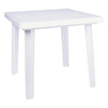 Compamia Cuadra 31 Square Resin Patio Dining Table in White, Commercial Grade