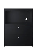 Summit Appliance CWM2ADA 2-Drawer Microwave Cabinet, Black; ADA Compliant Height; 2 Slide-Out Drawers; 12.5 H x 24.5 W Opening; 