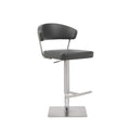 Whiteline Modern Living Maureen Bar Stool, Dark Grey