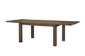 Acme Nabirye Rectangular Wooden Dining Table with Extension Leaf in Dark Oak