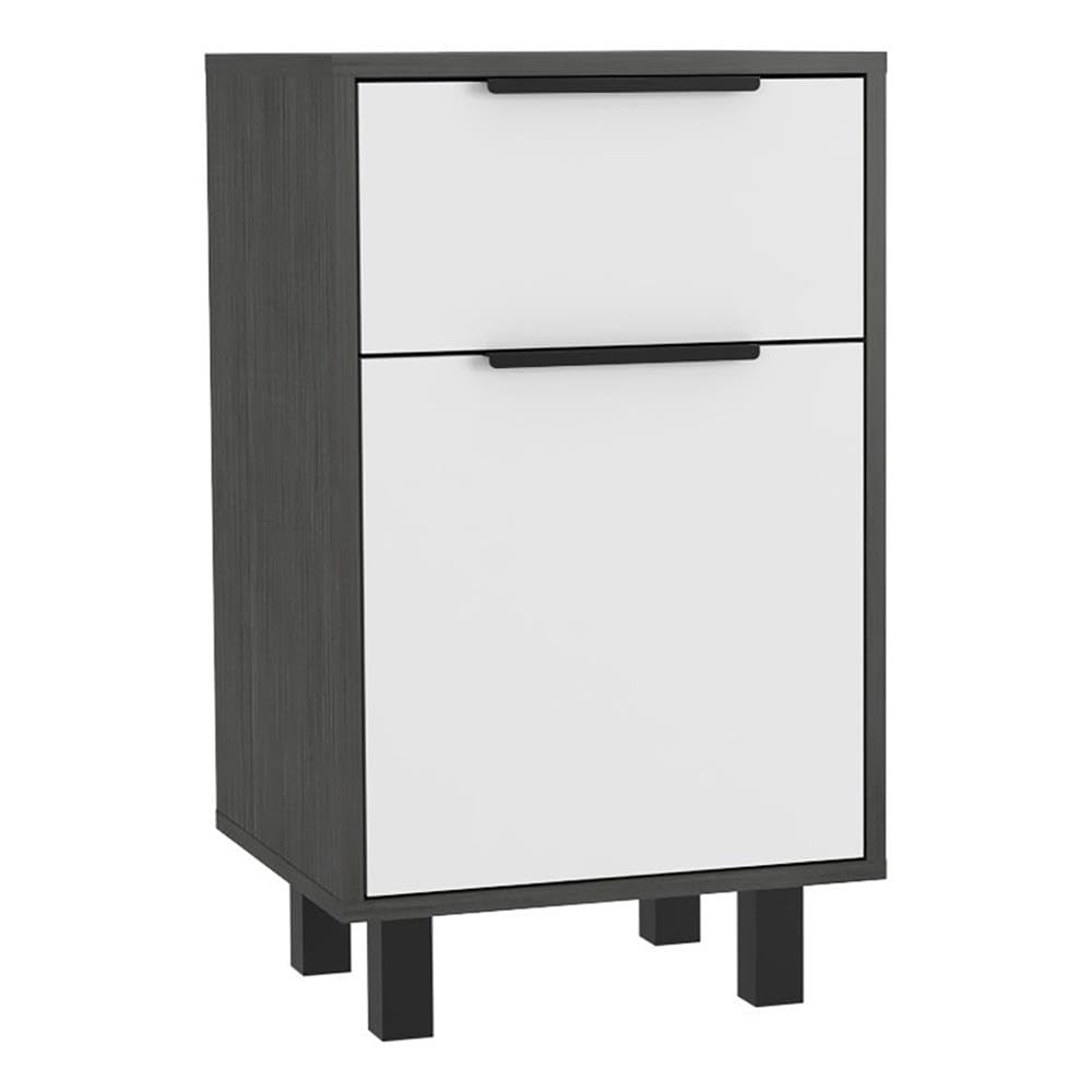 TUHOME Kaia Z Nightstand Engineered Wood Nightstands in Multi-Color