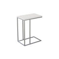 Safdie & Co. Accent End Table, C Shape, White