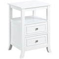 Convenience Concepts Melbourne End Table, White