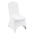 VEVOR 100 Pcs White Chair Covers Polyester Spandex Chair Cover Stretch Slipcovers for Wedding Party Dining Banquet Chair Decorat