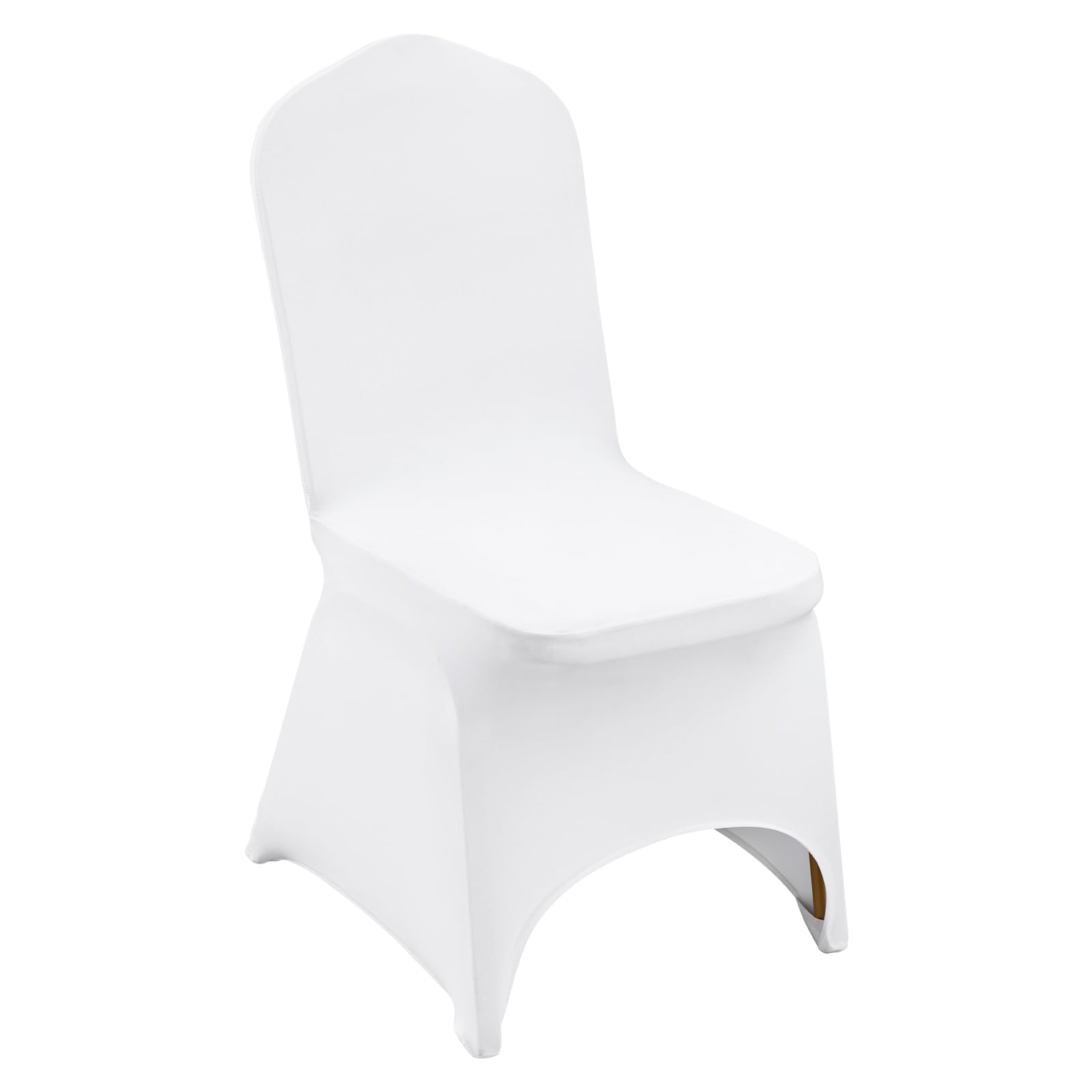 VEVOR 100 Pcs White Chair Covers Polyester Spandex Chair Cover Stretch Slipcovers for Wedding Party Dining Banquet Chair Decorat