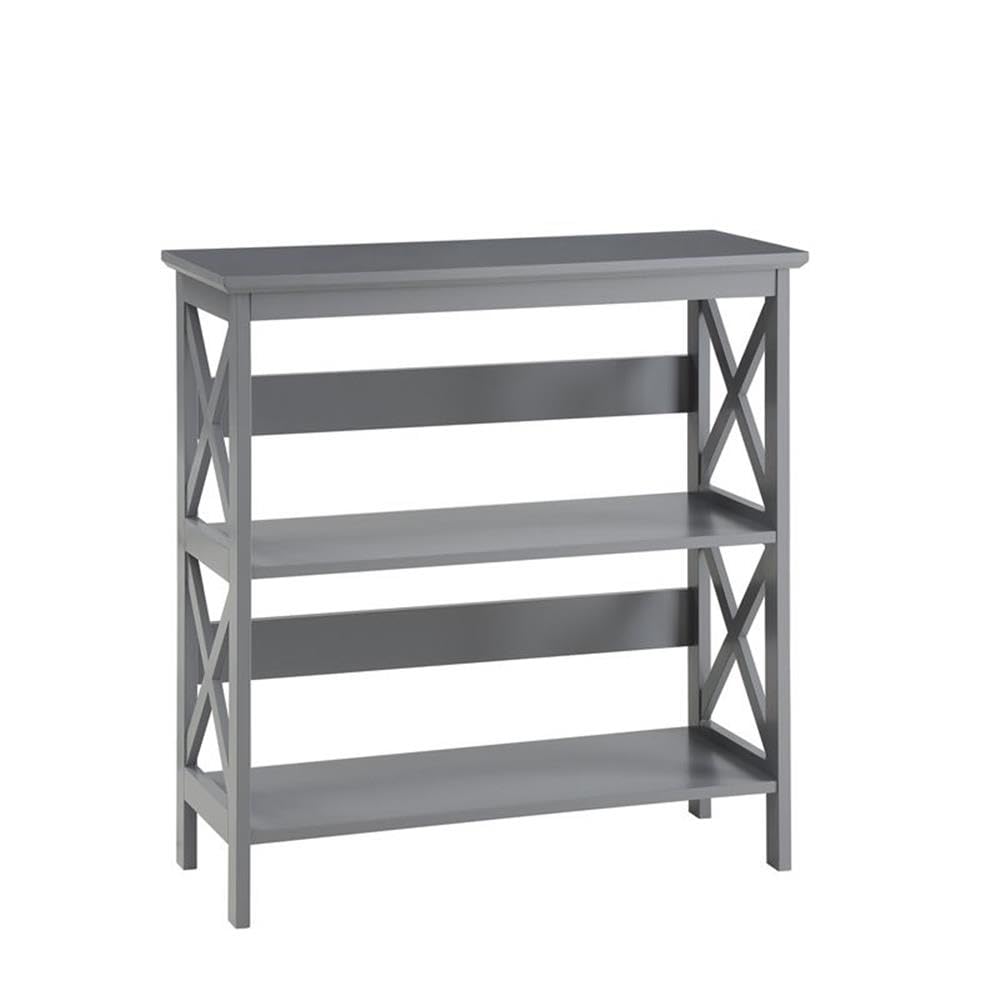 Convenience Concepts Oxford 3 Tier Bookcase, Gray