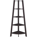 Convenience Concepts Newport 5 Tier Wide Corner Bookcase, Espresso