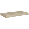vidaXL Modern Floating Wall Shelf, Oak Honeycomb MDF with Invisible Mounting System - Ideal for Books, Awards, and Collectibles,