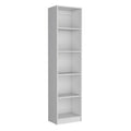 Tuhome Home Xs Bookcase with 5-Tier Shelves and Slim Design