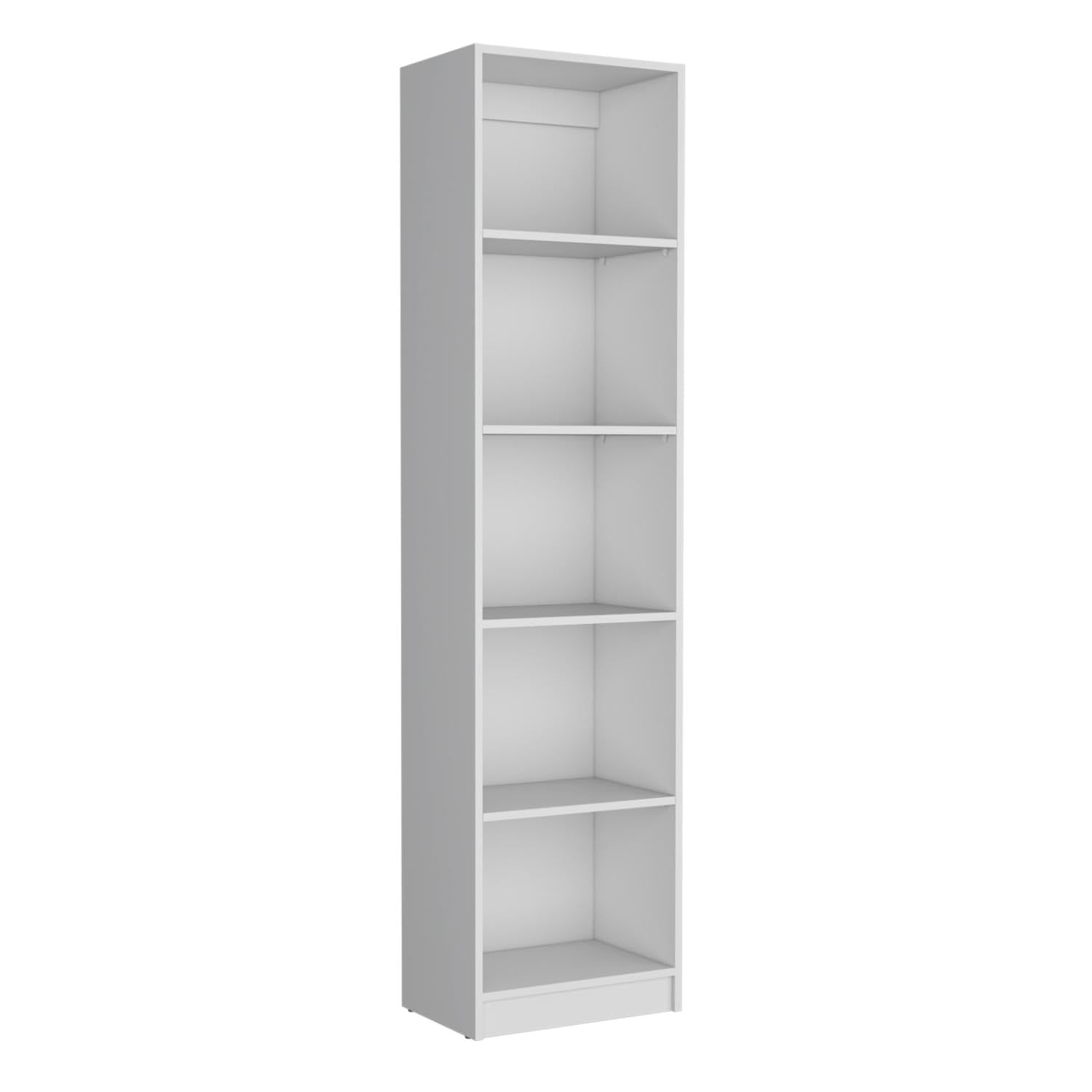 Tuhome Home Xs Bookcase with 5-Tier Shelves and Slim Design