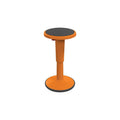 MooreCo 17-24 Plastic Hierarchy Height Adjustable Grow Tall Stool in Orange