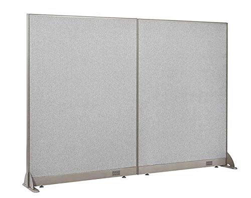 GOF Freestanding Office Partition, Large Fabric Room Divider Panel, 96 W x 72 H