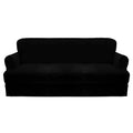 CUCRAF Cushion Sofa Cover 4 Piece Slipcovers, Soft Thick Velvet Couch Cover for Living Room, Washable High Stretch Furniture Pro