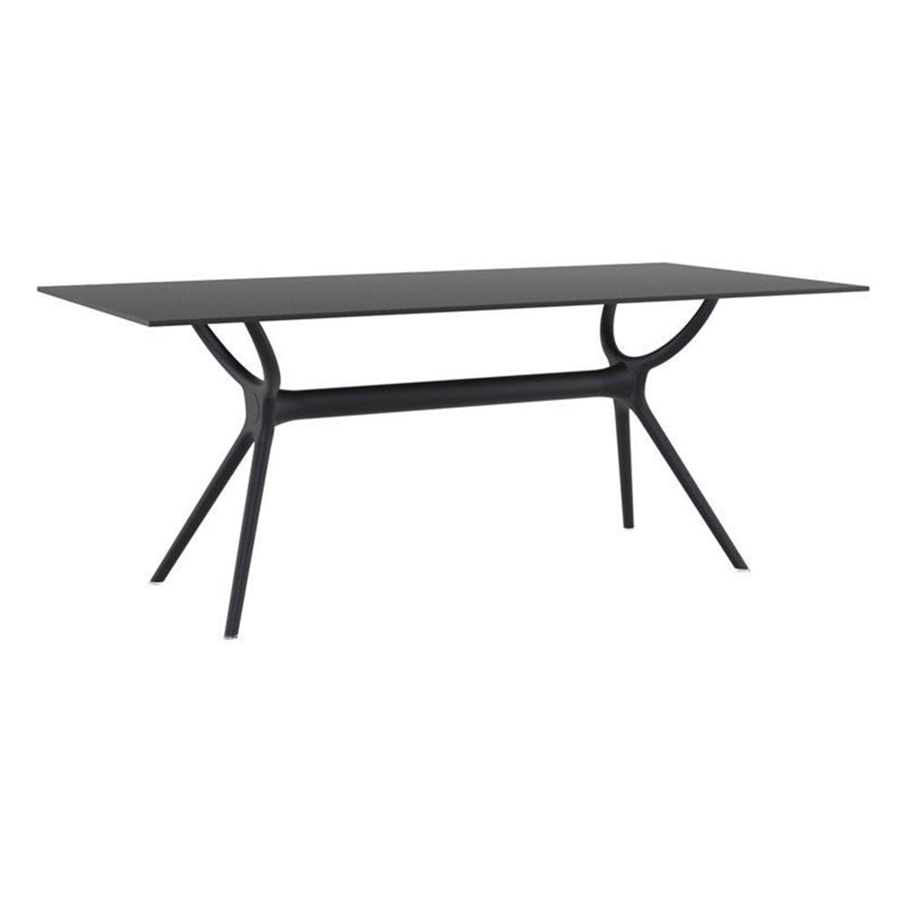 Compamia Air 71 Patio Dining Table in Black, Commercial Grade