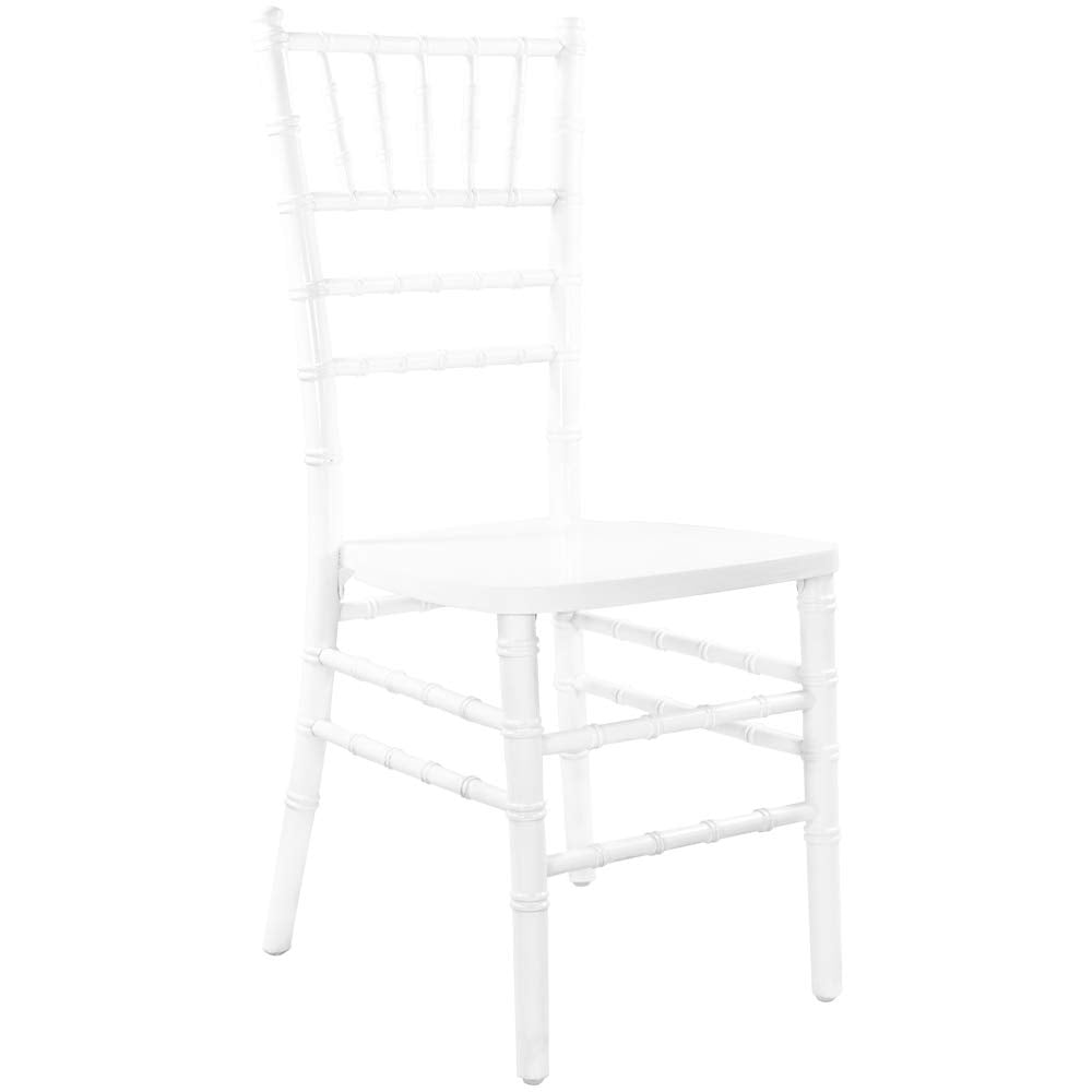 Advantage White Chiavari Chair, 18L x 15.75W x 36H