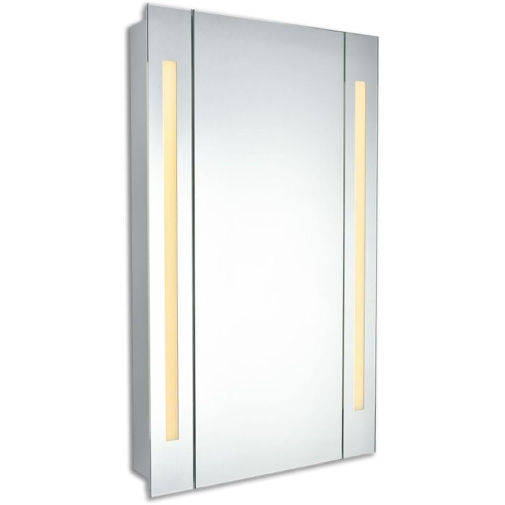 Elegant Decor Elixir Rectangle Medicine Storage Mirror Cabinet with 20W LED Lighting Bars