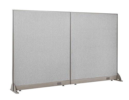 GOF Freestanding Office Partition, Large Fabric Room Divider Panel, 96 W x 60 H