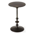 Butler Zora Black Iron Pedestal End Table